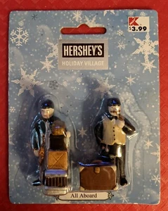 Hershey’s Holiday Village - All Aboard - 2 Figures NIP Christmas - Picture 1 of 3