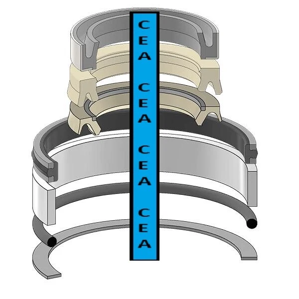 86613643 Kit de sello de cilindro inclinable de cubo cargador se adapta a estuche 60XT 70XT 420 420CT 430 Foto 1 de 1