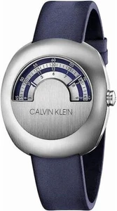 New Swiss Made CALVIN KLEIN Glimpse Quartz Silver Dial Men's Watch - Bild 1 von 3