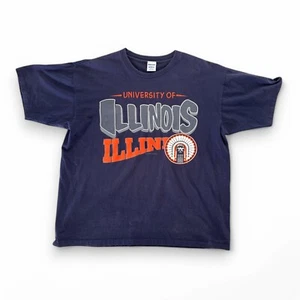 Vintage University of Illinois Illino Retro Logo T Shirt Mens XL Single Stitch - Picture 1 of 7