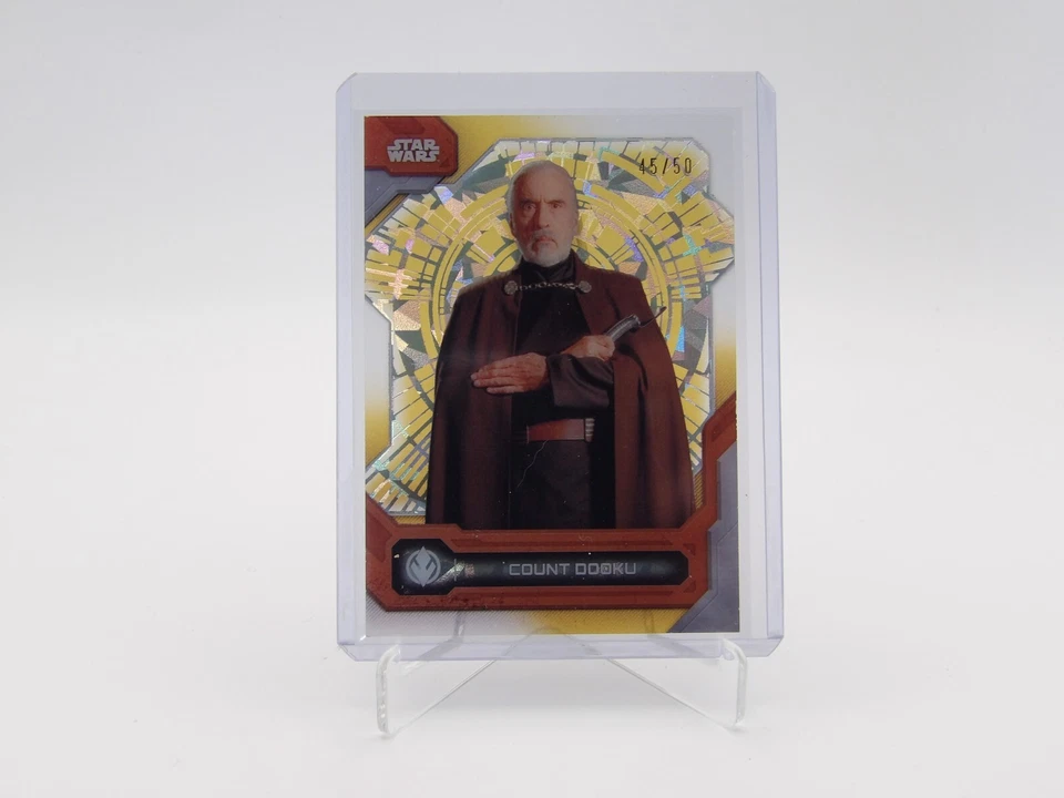 2024 Topps Star Wars High Tek #25 Count Dooku Gold /50 - Image 1 of 2