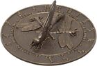 Whitehall Products Dragonfly Sundial, French Bronze