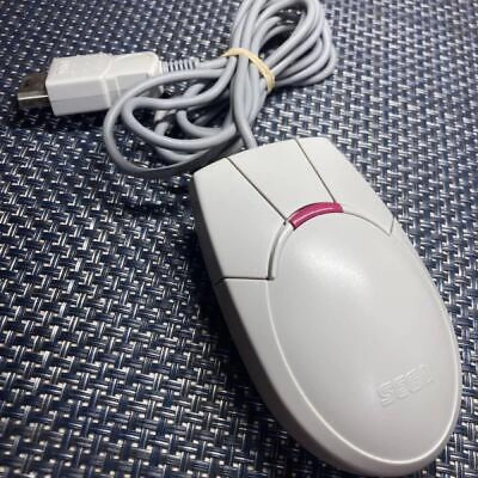 Sega Saturn  Gray Shuttle Mouse Controller HSS-0139 Genuine AuthenticLight Used - Image 1 of 1