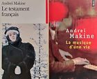 Andrei Makine Lot 2 Livres Le Testament Francais  La Musique Dune Vie