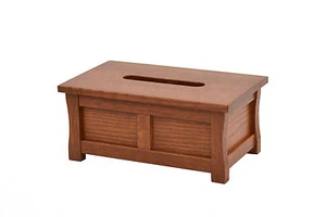 Wooden tissue box holder. Mission style. Oak. NEW! TE-823 - Picture 1 of 3