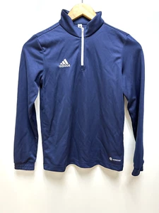 Adidas Youth Navy Blue Parma 22 pullover 1/4 zip lightweight sz YOUTH MEDIUM NWT - Picture 1 of 11