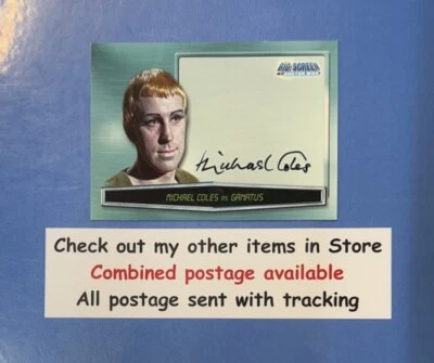 MICHAEL COLES AS GANATUS DOCTOR WHO 2003 STRICTLY INK AUTOGRAPH AUTO A10 - Image 1 of 4