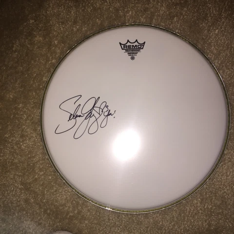 Selena Gomez Disney Pop Star Signed Autographed Drumhead w Sketch & Inscription Cover