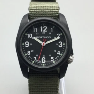 Bertucci A-2R DX3 Field Watch Men 38mm Black 50M Nato Band New Battery - Picture 1 of 16