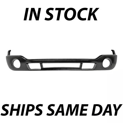 New Front Bumper Cover For 2003-2006 GMC Sierra 1500 w/ fog lamp holes Primed - Image 1 of 4