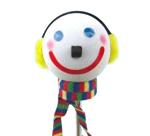 Jack in the Box Antenna Ball Topper Jack w/ Scarf & Earmuffs Holiday Winter NEW! - Picture 1 of 5