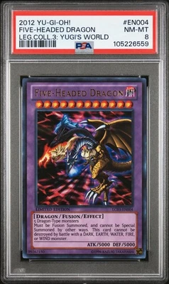 YU-GI-OH 2012 LEGENDARY COLLECTION 3 YUGI'S WORLD FIVE-HEADED DRAGON PSA 10 - Image 1 of 3