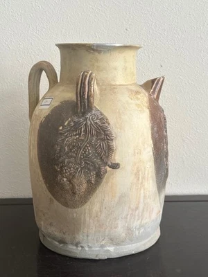 Olla de horno Changsha de la dinastía Tang china / H 23 [cm] / Plato Jarrón Qing Yuan Ming Foto 1 de 4