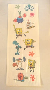 Nick SPONGEBOB SQUAREPANTS 1 Sheet 13 Temporary Tattoos New Spanish Instructions - Picture 1 of 5