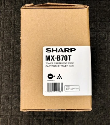 Tóner MX-B70T, MXB70T, nítido, negro OEM HY, nuevo, OEM, genuino, MX-B, B557, B707 Foto 1 de 4