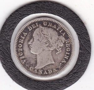 Sharp 1899 Kanada 10 Cent Sterling Silber Münze - Bild 1 von 2