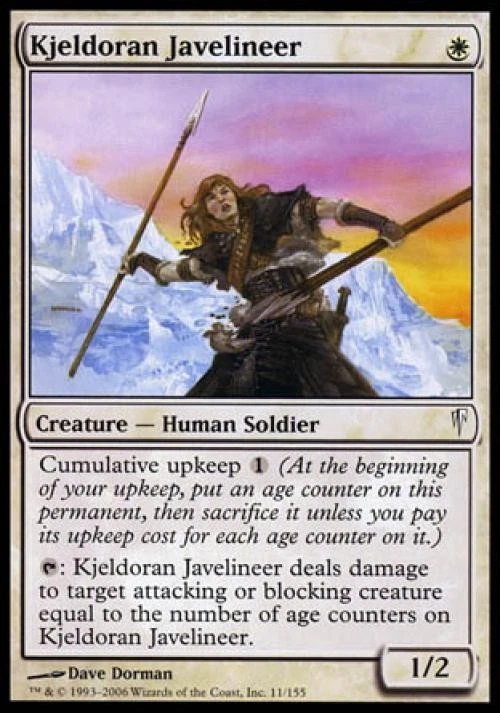 Kjeldoran Javelineer - Light Play MTG Coldsnap - Image 1 of 1