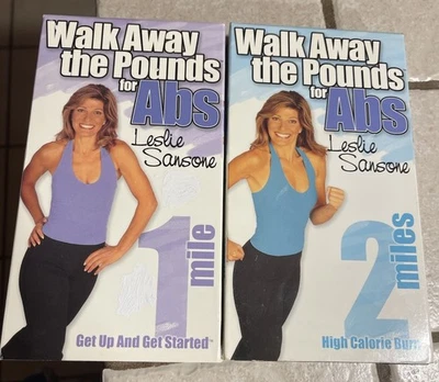 Walk Away the Pounds for Abs 1 & 2 Miles VHS - Leslie Sansone's Fitness Program - Image 1 of 4