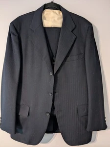 Tuta vintage Norman Hilton / Bunce Bros 3 pezzi - pantaloni 42 L - 38 x 31 - Foto 1 di 16