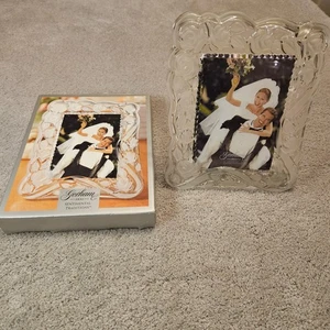 Gorham Sentimental Traditions Crystal Bridal Frame 5x7 Wedding Photo With Box - Picture 1 of 5