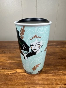 Starbucks Dining Starbucks 2018 Holiday Aqua Mermaid Siren Double Wall Travel Tu - Bild 1 von 7