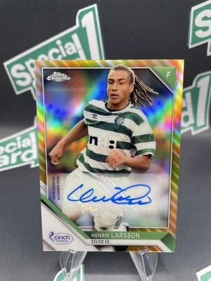 2021-22 Topps Chrome SFPL Scottish Premier League Autographs Gold Refractor /50 - Image 1 of 4