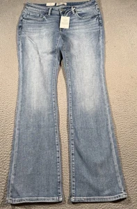 Pantalones de mezclilla BKE Hebilla Payton para mujer 29L 29x34 tiro medio corte bota ajuste universal nuevos con etiquetas - Imagen 1 de 11