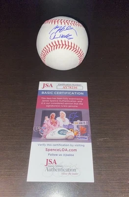 COLORADO ROCKIES MATT ETHAN HOLLIDAY DUAL SIGNED ROMLB BALL BASEBALL JSA COA - Image 1 of 3