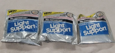 Lot Of 3 Vintage No Nonsense Light Support Pantyhose 50 Tan Petite to Medium - Image 1 of 4