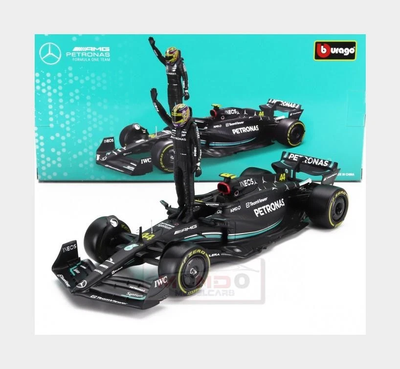 MERCEDES FW14 LEWIS HAMILTON 2023 1 24 Burago Formula 1 Modellino Nuovo
