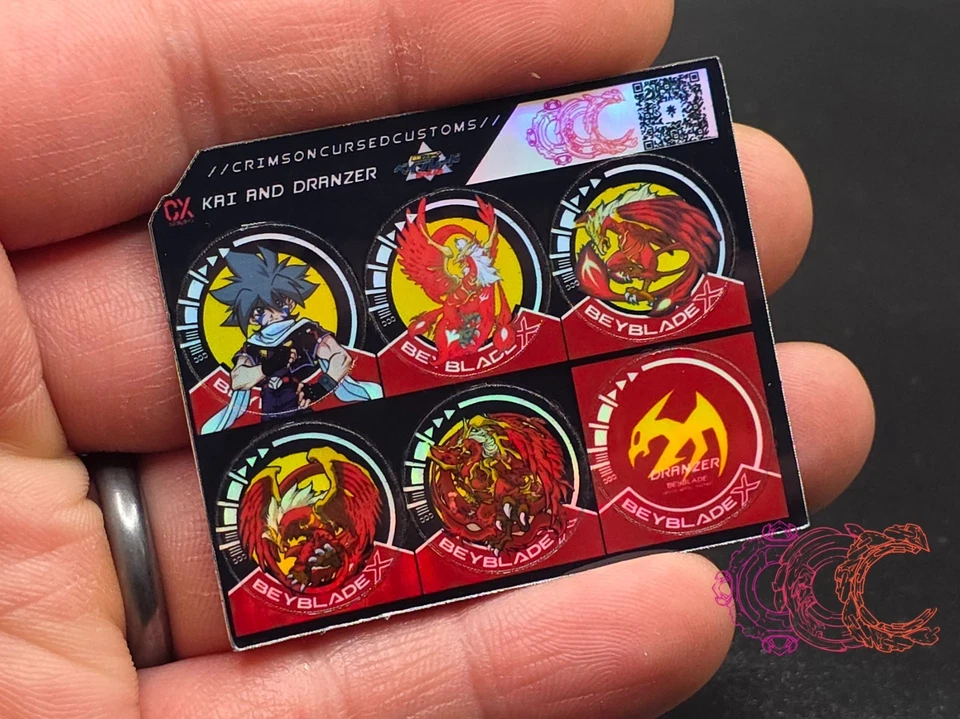 Pegatinas Beyblade X CX | Beyblade Through the Generations Foto 1 de 1
