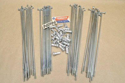 Новый из старых запасов Yamaha 1983-84 YZ125 1983 YZ250 YZ490 комплект спиц и ниппелей 23X-25104-00 - Изображение 1 из 4