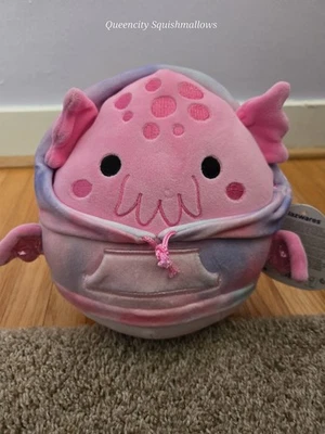 Original Squishmallows 7.5" Shea The Pink Cthulhu Plush with Hoodie - Image 1 of 4