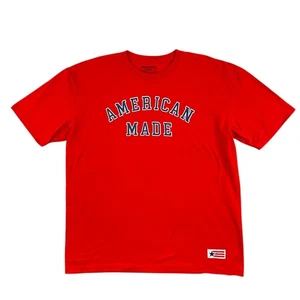 American Giant T-Shirt Mens XXL Red Short Sleeve Crewneck American Made USA - Picture 1 of 8