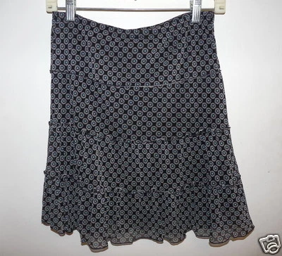 Falda Sophie Max Negra Estampado Floral Cintura Elástica Talla XS Nueva Con Etiquetas Foto 1 de 4