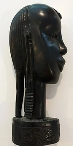 EBENHOLZ HOLZSCHNITZEREI Afrikanerin 8 1/2" signiert "H" - Bild 1 von 7