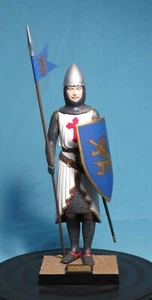 Well-Built and Painted Aurora Model THE CRUSADER K-7 Knight 1958 Vintage - Picture 1 of 16