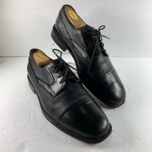 Johnston & Murphy Herren Oxford Elegant Schuhe Schwarz Kappe Zehe Schnürung Niedrig 10,5 M - Bild 1 von 12