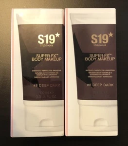 S19 Super FX Body Makeup #8 Deep Dark 2 x 100ml - Brand New - FREE DELIVERY - Picture 1 of 4