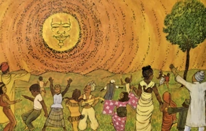 And The Sun God Said: That's Hip Color Pictorial 18x14 Poster by G Falcon Beazer - Bild 1 von 6