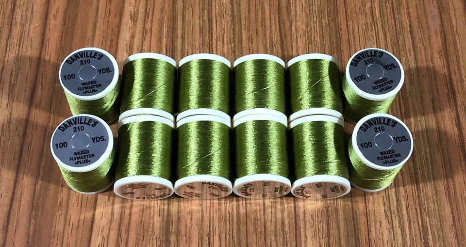 12线轴Danville尺寸Olive Fly系绳 — 第 1/1 张图片