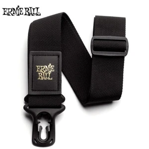 Ernie Ball P04056 Poly Pro Poly Lock 2" Polypropylene Guitar Strap Black - Picture 1 of 1