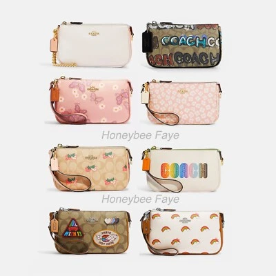 Novo com etiquetas Coach Nolita 19 polegadas bloqueado com arco-íris/morango/floral/borboleta - Imagem 1 de 4