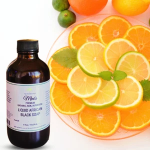 Fra Fra's Mini's | Premium Organic Raw Liquid Black Soap - Citrus Scents 4oz - Picture 1 of 4