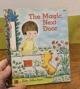 Vintage 1975 HC Little Golden Book The Magic Next Door Evelyn Swetnam - Picture 1 of 7