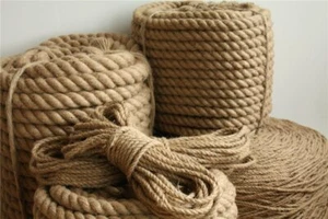 Juteseil 6mm - 40mm Meterware Hanf Seil Naturhanf Schnur Handlauf Katenkratzbaum - Imagen 1 de 1