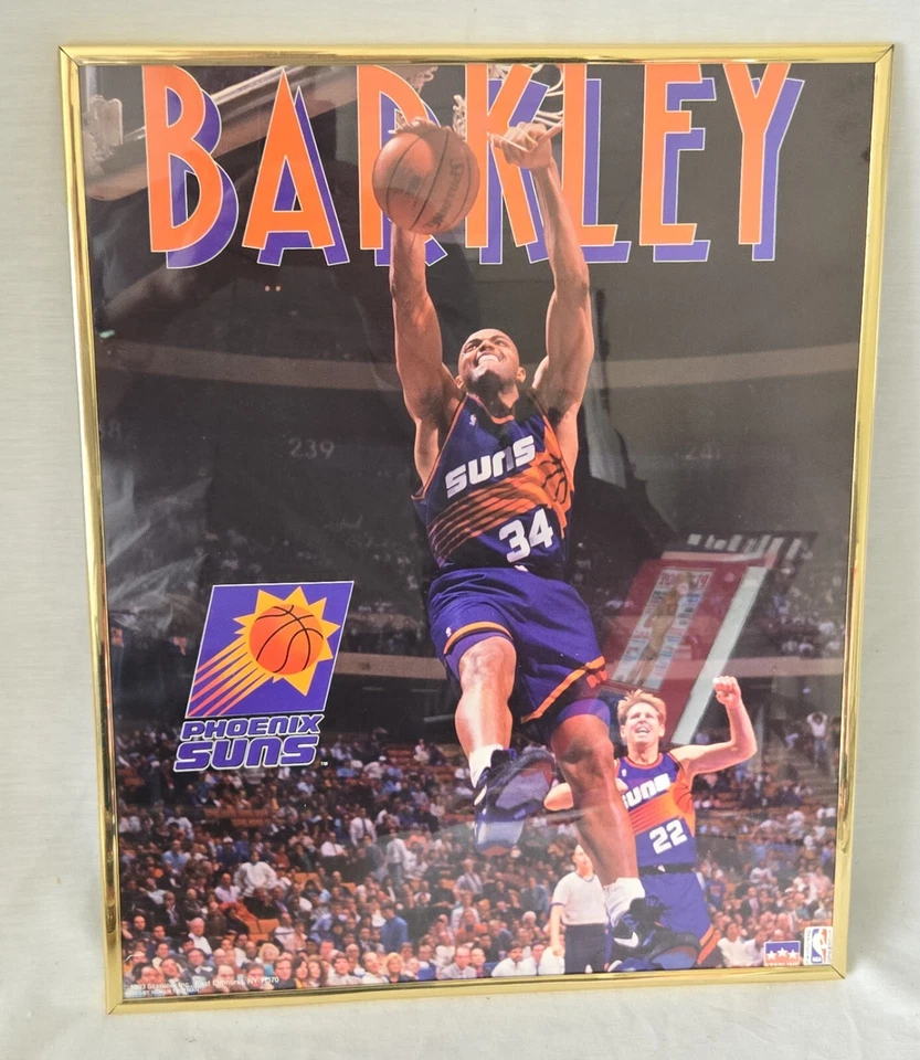 VINTAGE 1993 Charles Barkley Phoenix Suns 16x20 Framed Starline Poster - Image 1 of 1