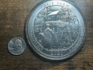 2020 Weir Farm 5oz .999 Silver Proof ATB America the Beautiful Combined Shippin - Picture 1 of 2