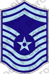 AUFKLEBER RANG USAF E9 CHIEF MASTER SERGEANT - Bild 1 von 1