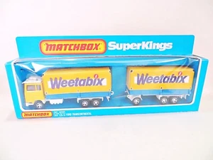 MATCHBOX SUPERKINGS K21 'FORD TRANSCONTINENTAL WEETABIX TRUCK/TRAILER' MIB/BOXED - Picture 1 of 8